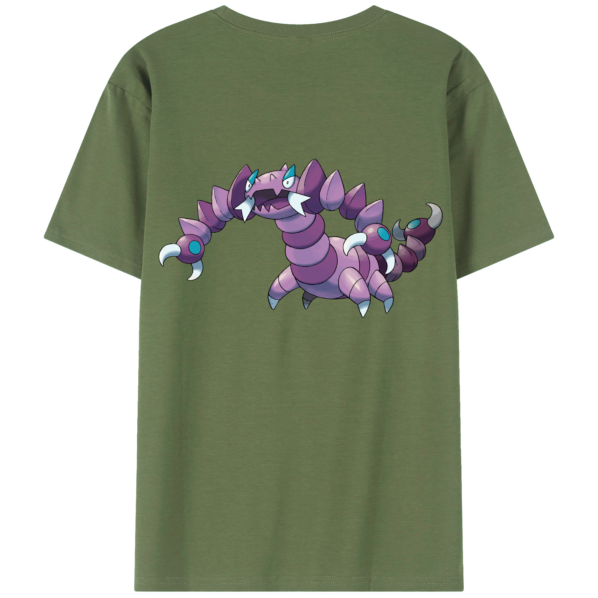 （画像用） ポケットモンスター Pokémon 綿100％ メンズ半袖Tシャツ（バックプリント） 通気性